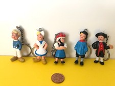 alte Schleich Werbe Trachten Schlüsselanhänger Figuren 70 er selten Konvolut