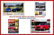 Maserati Sebring 3500 GT mit 235PS Literaturpaket - 2 komplette Zeitschriften