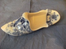 meissen porzellan, Pantoffel, Fels und Vogel, blaue blume