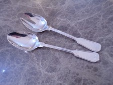 WMF Modell AUGSBURGER FADEN Vorleger Salatbesteck in Cromargan TOP !