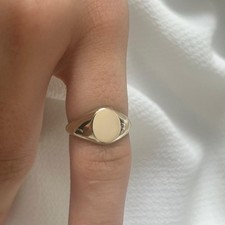 Ovaler Siegelring Herren 9 kt