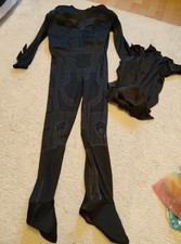 Kostüm Batman mit festem Brustpanzer - Halloween Größe l schwarz