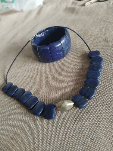 Lapislazuli halskette 925 - lapislazuli, halskette,