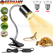 Schildkröten Wärmelampe Reptilien Terrarium Lampe UVA UVB 25+50W E27 Heizlicht