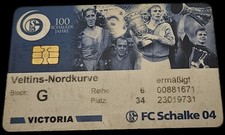 Eine der ersten  Dauerkarten Knappenkarte - FC Schalke 04  S04 - Victoria   2005