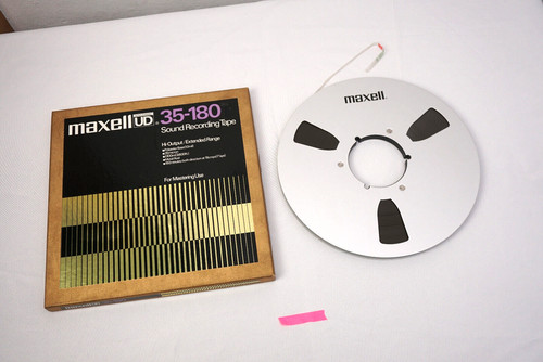 Maxell metal reel spule - reel, mit