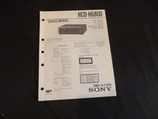 Original Service Manual Sony HCD-H6800