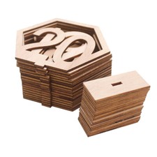 1-20 Tischnummern Holz Zahlen