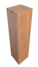 Galeriesockel Buche 81x20x20cm , Säule Holz, Deko Säule Buche, Blumenständer