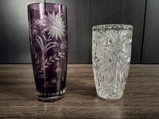 edle Vase (n) Kristall, dunkel