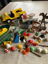 Konvolut Restbestände von Playmobil Kleinteile + Safari Auto 70-80 iger Jahre