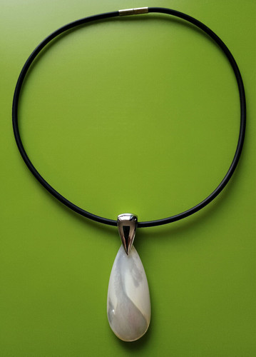 Perlmutt collier tropfen - perlmutt, -tropfen
