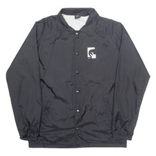 OBEY Herren Coachjacke Schwarz Nylon L