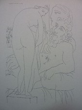 PABLO PICASSO / Suite Vollard 1956 "Bildhauer & Modell" !!