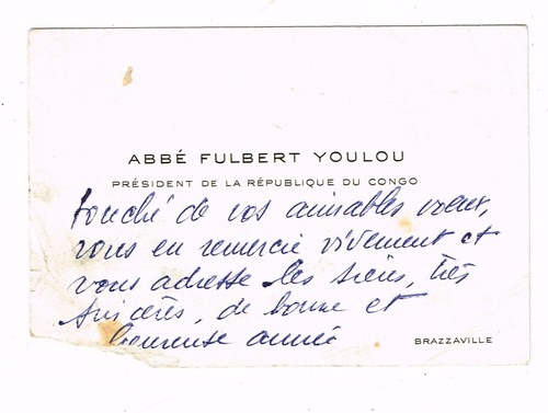 Abbe fulbert youlou erster - abbe,