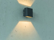 LED Wandleuchte 7 Watt grafith für innen und außen Lampe Hauswand Up- Downlight