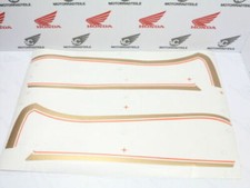 Honda CB 750 Four K7 K8 Tankzierstreifen Aufkleber Tank orange excel black