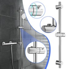 Edelstahl Brausestange 60cm Duschstange 360° Drehbar Dusch Stange Duschhalterung