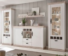 Wohnwand Schrankwand weiß