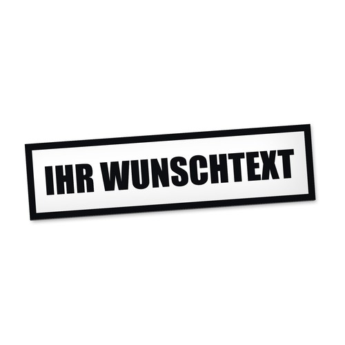 Wunschtext magnetschild auto - wunschtext,