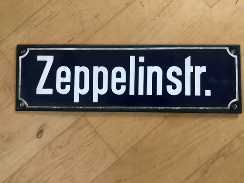 Altes emaille schild - altes,