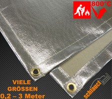 Hitzeschutz Matte Decke Mantel Ösen Schweissschutz Feuer Schutz Löschdecke 