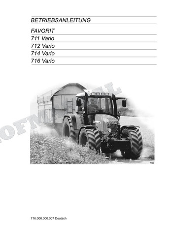 Fendt favorit 711 712 714 - 711,