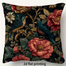 Deko Kissen 50 cm Geschenk Vogel Tropisch Kissenbezug Blumen Kissenbezug Tiere