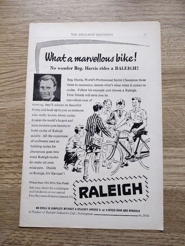 1954 raleigh vintage - raleigh, fahrrad