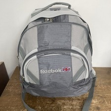 Reebok Tasche Rucksack Backpack silber grau verstellbar