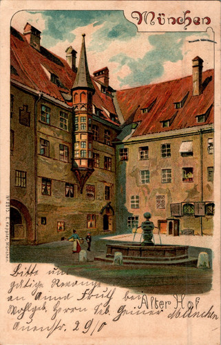 Litho gruss aus münchen - gruss,