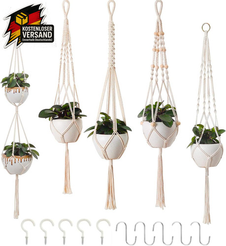 Makramee blumenampel set - makramee,