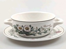 Villeroy und Boch Botanica Suppentasse mit Untertasse Ranunculus Glacialis