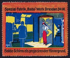 Dresden „Balda-Schirm“ „Balda“ -Werk, Kamera, Photographie, Werbemarke