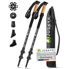 Nordic Walking Stöcke Wanderstöcke Damen Herren Gummipuffer Teleskop Alu Juskys®