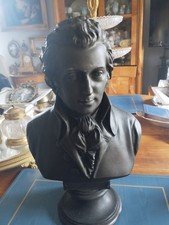 Bronzefigur/Büste aus Bronze, Wolfgang Amdeus Mozart um 1900