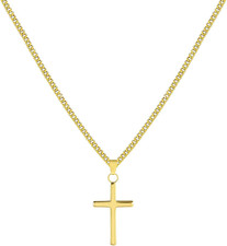 Kreuz Kette Gold Silber
