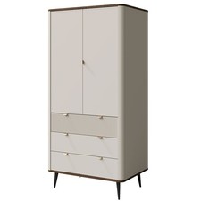 Kleiderschrank Marly Stauraumschrank 90x60x191cm Farbe wählbar 2-türig