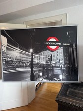 IKEA VILSHULT Rahmen + Bild UNDERGROUND LONDON – 140x100 cm