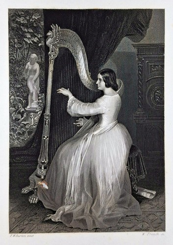 Original stahlstich 1850 - stahlstich, um