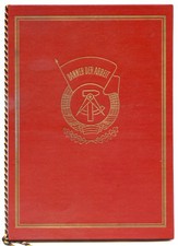 URKUNDE - "BANNER DER ARBEIT"