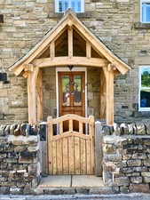 Maßgefertigte Eichenveranda -