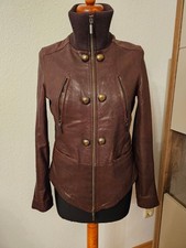 Stefanel Lammnappa Leder Jacke Gr. 34~NP 479 EU