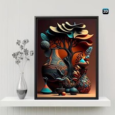 Leinwanddruck  Keramik Afrika