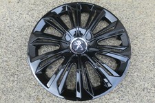 4 Radkappen 16 Zoll STRONG schwarz glanz für Peugeot