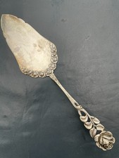 Kuchenschaufel/Tortenheber alt, Hildesheimer Rose 800er Silber