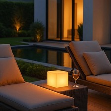 Arnusa LED Lampe Würfel 15x15