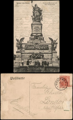 Ansichtskarte rüdesheim - ansichtskarte,