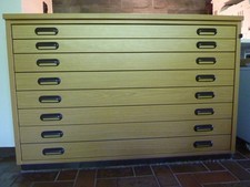 Grafikschrank – Planschrank – Zeichenschrank – Architektenschrank 