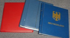Deutschland 3 Vordruckalben Bund + Berlin Lindner & Leuchtturm Briefmarken Album